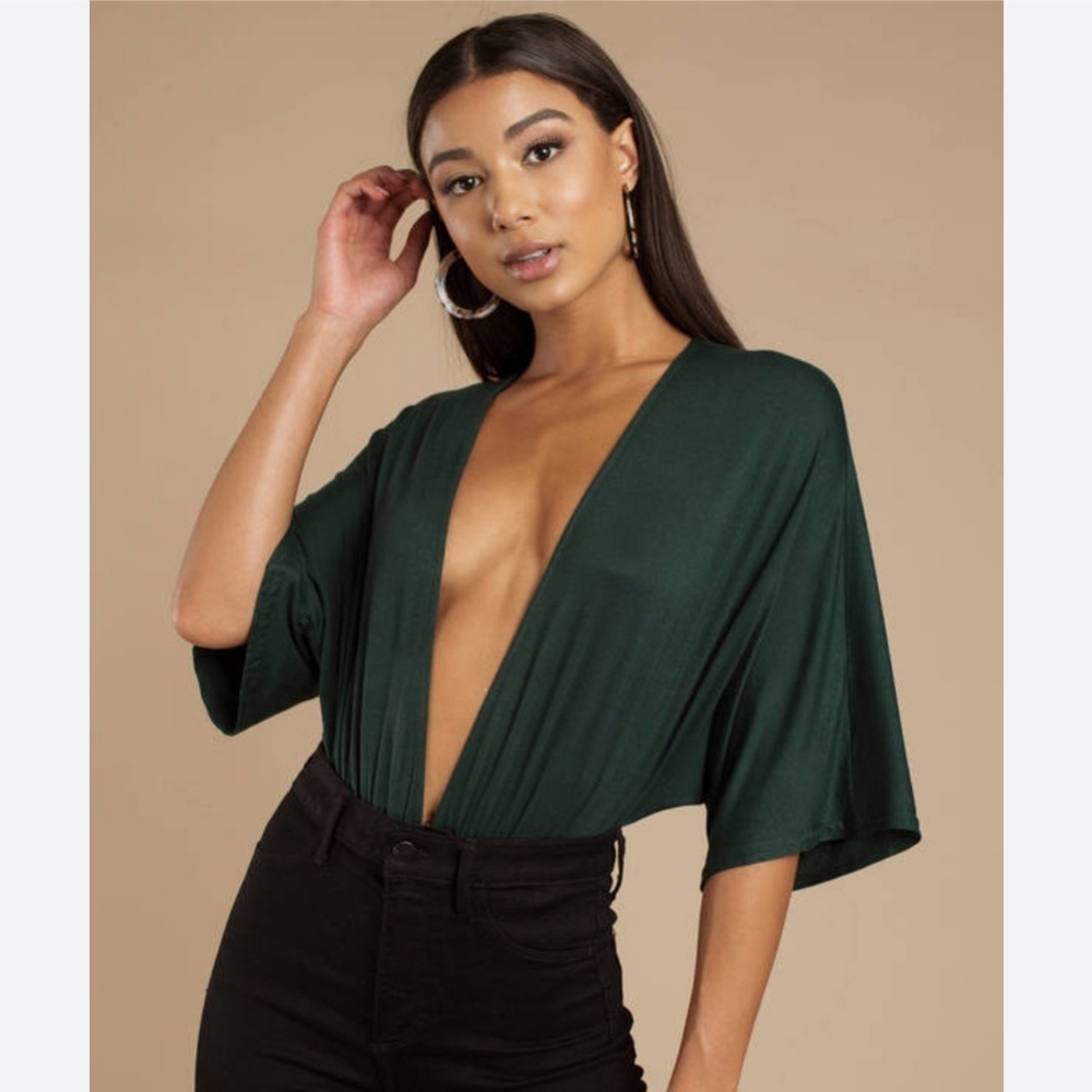 Tobi deep plunge bodysuit